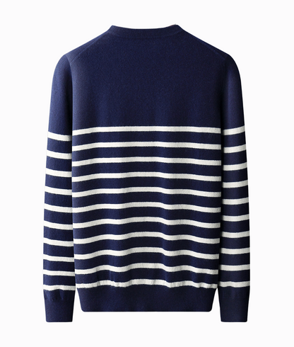 STRIPED CREWNECK