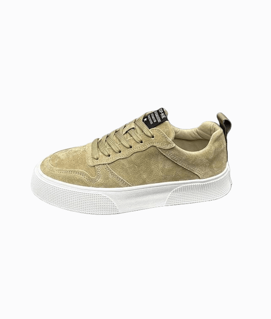 LACED SNEAKER - Beige